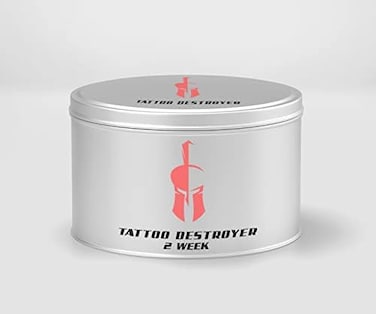 Tattoo Destroyer Removal Cream Natural Fading System Wrecking Balm 2 Week Spartan Perform