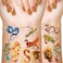 Maitys 288 Pieces 18 Sheets Dragon Temporary Dragon Stickers Dragon For Kids Dragon Party Favor Supplies Decor