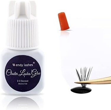 غراء مجموعة الرموش لتمديد الرموش: لوازم عشاق الرموش، اصنعها بنفسك، مقاوم للماء، جاف لمدة 2-3 ثوانٍ، تثبيت قوي، 5 مل، أسود، Rrjs-22524