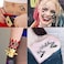 5 Sheets Hq Joker Tattoo Stickers For Women Men Adults, Halloween Temporary Tattoos Face Makeup Kit Set, Zombie Halloween Costume Ave Party Accessories, Prison Prisoner Inmate Fake Tattoos