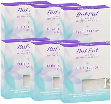 ReUSAble Facial Sponge, Regular, 6 Count