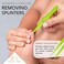 Surgical Tweezers For Ingrown Hair - Precision Sharp Needle Nose Pointed Tweezers For Splinters, Ticks &amp; Glass Removal - Best For Eyebrow Hair, Facial Hair (3 Pack Pointed, Yellow Black And Green)