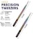 Eyelash Extension Tweezers Set Of 2 Pieces Straight &amp; Curved With Diamond Grip, Rainbow Colour,14Cm, Volume Tweezers, Lash Extension Precision Tweezers.
