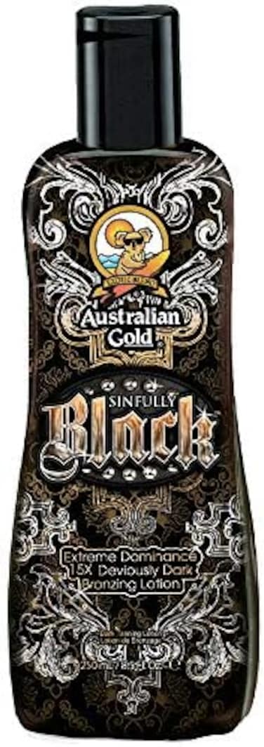 Australian Gold Sinfully Black 15X Deep Dark Bronzing Tanning Lotion, 8.5 Ounce