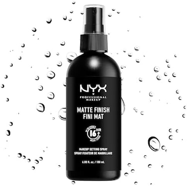 بخاخ تثبيت المكياج الاحترافي من نيكس غير لامع، نباتي، لانغانهالتندي فورميل، بخاخ مثبت للمكياج، لمسة نهائية غير لامعة، حجم كبير، 180 مل