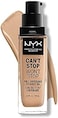 Nyx Professional Makeup Can'T Stop Won'T Stop Full Coverage Foundation, True Beige 08, 08 True Beige, 1 Fl Oz (Pack Of 1)