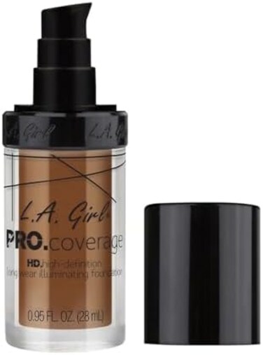 L.A. Girl Pro Coverage Liquid Foundation, Coffee, 0.95 Fl Oz