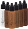 Belloccio Dark Color Shade Airbrush Makeup Foundation Set - Professional Cosmetic Airbrush Makeup In 1/2 Oz Bottles