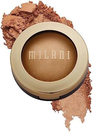 Milani Baked Highlighter (Bronze Splendore) - Cruelty-Free Powder Highlighter, Highlight Face For A Shimmery Or Matte Finish