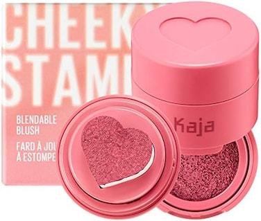 كاجا بلاش - ختم صفيق، هدية، 7 ألوان، ظل قابل للبناء والمزج مع أداة تطبيق على شكل قلب، لمسة نهائية وردية، 02 بذيء، 0.17 أونصة