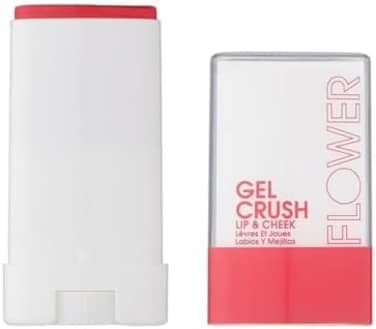 Flower Beauty (Raspberry) - Lip &amp; Cheek Gel Crush Cream Blush And Lips Tint In One Portable Multistick Hydrating Burst Of Colour (Raspberry)
