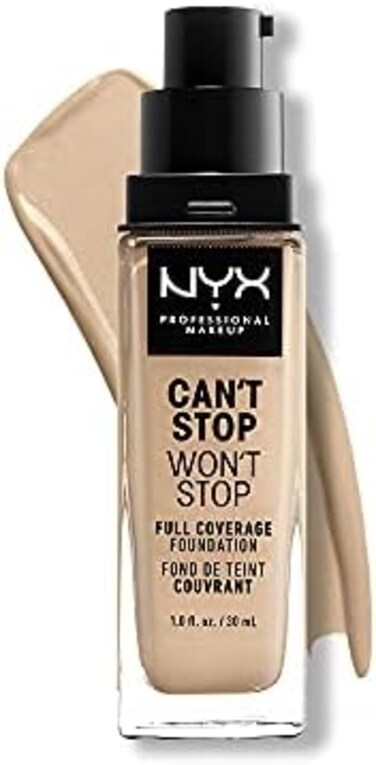 Nyx Professional Makeup Full Coverage Foundation Makeup, Nude, 30 ml