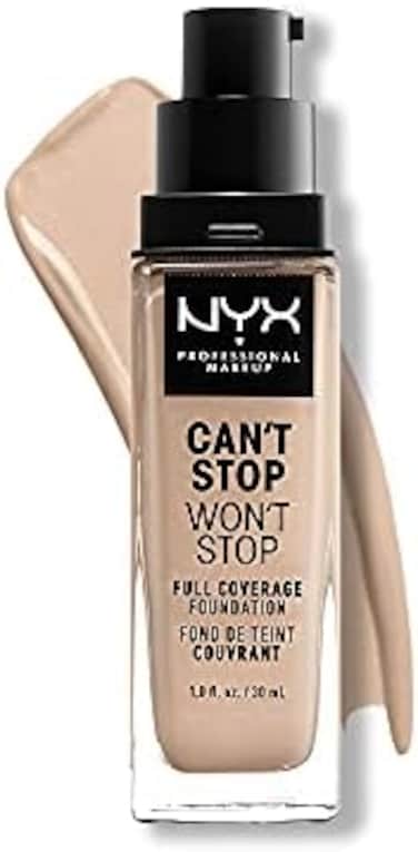 Nyx Professional Makeup Can'T Stop Won'T Stop Foundation, 24H Full Coverage Matte Finish - Alabaster