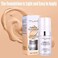 Omaky 30ml Tlm Concealer Flawless Colour Changing Foundation Makeup Base Nude Face Liquid Cover For Warm Skin Tone Moisturizing For Women &amp; Girls (2Pcs)