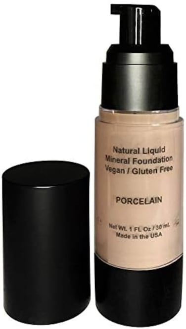Mom's Secret 100% Natural Foundation, Organic, Vegan, Aloe Based, Natural Sun Protection, Gluten Free, Cruelty Free, Made In The USA, 1Fl Oz. (Porcelain)