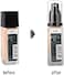 Lufox 2Pcs Foundation Pump For Maybelline Fit Me Liquid Foundation (Gold+Black)
