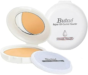 Super Oil Control Face Powder Foundation Perfect Skin Smooth Radiance Oil-Free Pressed Powder Spf25 Pa++ Sun Protect &amp; Makeup Matte Controls Shine No.2 Soft Beige 15ml (14 Grammes)
