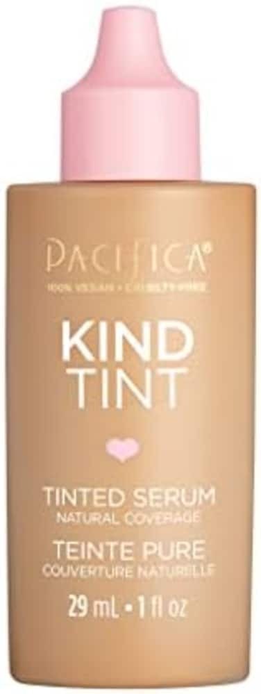Pacifica Beauty, Kind Tint Tinted Serum, Skincare Ingredients - Vegan Collagen, Hyaluronic Acid, Vitamin C, Niacinamide, Caffeine, Lightweight Foundation, Vegan, Cruelty Free, Clean Makeup