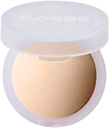 Kosas Cloud Set Face Setting Powder, Smoothing Shine Control, Soft, Sheer Setting Translucent Makeup Finish, Portable &amp; Long-Lasting (Sheer Light Medium)