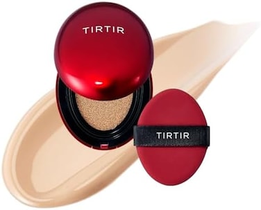 [*Mini Size*] Tirtir Mask Fit Red Cushion Foundation, Japan's No.1 Choice For Glass Skin, Long-Lasting, Lightweight, Buildable Coverage, Semi-Matte (23N Sand, 4.5G (Pack Of 1))