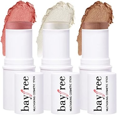 Kimuse Multi Stick Trio Face Makeup, Cream Blush Stick For Cheeks &amp; Lips, Contour Stick &amp; Highlighter Makeup Sticks For All Skin