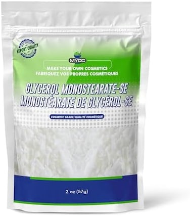 Glycerol Monostearate-Se, Cosmetic Grade, Emulsifier For Diy Skincare &amp; Haircare, 2Oz / 57G