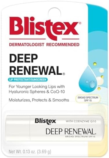 Blistex, التجديد العميق، علاج مضاد للشيخوخة، واقي الشفاه/واقي الشمس، عامل حماية من الشمس 15، 0.13 أونصة (3.69 جم)