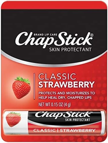 Chapstick Classic, Strawberry Flavor, 0.15 Oz (Pack Of 4)