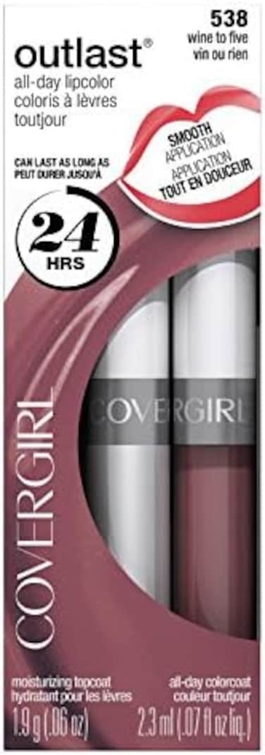 Covergirl Outlast All Day Lipcolor, Wine To Five [538] 1 Ea (Pack Of 2)