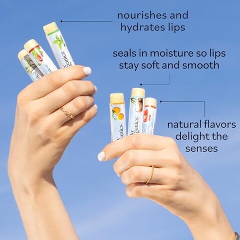 Usda Organic Lip Balm By Sky Organics &ndash; 6 Pack Assorted Flavors &ndash; With Beeswax, Coconut Oil, Vitamin E. Best Lip Butter Chapstick For Dry Lips- For Adults And Kids Lip Repair (Variety Pack Of 6)