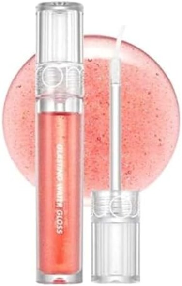 Rom&amp;Nd Glasting Water Gloss 2 Colors No.01 Sanho Crush, Syrupy Gloss Glossy Finish  Long-Lasting  Moisturizing  Highlighting  Natural-Beauty, Gloss For Daily Use K-Beauty, 4.5G/0.16Oz