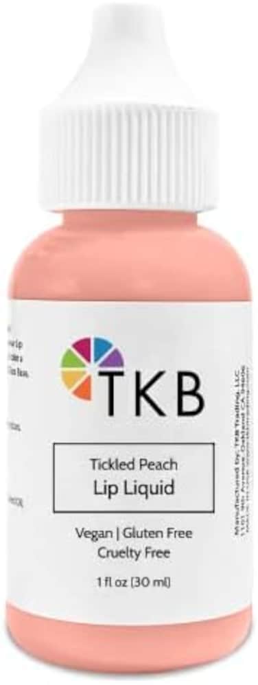 Tkb Trading, Llc Lip Liquid Color Liquid Lip Color For Gloss Base, Diy Lip Gloss, Pigmented Lip Gloss And Lipstick Colorant, Made In USA (1Floz (30ml), Tickled Peach)