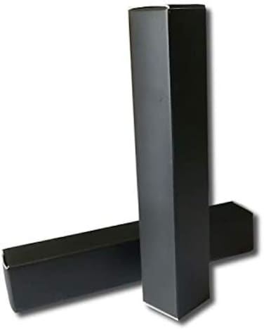 50 Pcs Empty Lip Gloss Box 4.72X0.78X0.78" Mascara Tube Packaging Matte Texture Black Lipgloss Kraft Paper Case Glaze Balm Organizer Storage Diy Make-Up Sample Luxury Holder Wrapping