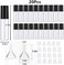 Empty Lip Gloss Tubes With Wand,3.5ml Black Cap Mini Refillable Lip Gloss Containers,Diy Lip Gloss Making Kit,With 2Pcs Box&amp;2Pcs Funnel &amp; 20Pcsrubber Stoppers (20Pcs In Two Boxes)