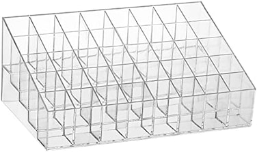 Tecbeauty 40 Grids Lipsticks Holder - Clear Acrylic Lipgloss Lipstick Organizer And Storage Display Case For Lip Gloss, Lipstick Tubes