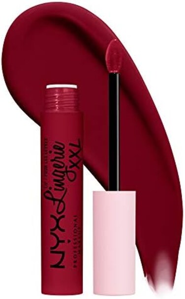 Nyx Professional Makeup Lip Lingerie Xxl Matte Liquid Lipstick, Sizzlin' (Oxblood Red)