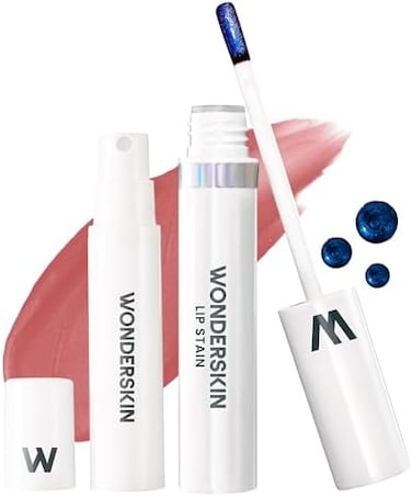Wonderskin Wonder Blading Peel And Reveal Lip Stain Kit, Transfer Proof Lip Tint, Lip Stain Long Lasting Waterproof, Nude Matte Lip Makeup (Whimsical)