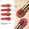 Lamuseland Matte Lipstick, 2Pc/Set Waterproof Long Lasting Moisturizing Lip Stain Earphone Dual-Color Lip Gloss Primer, Non-Stick Cup Lip Make Up Gift Kit For Girls (Gold)