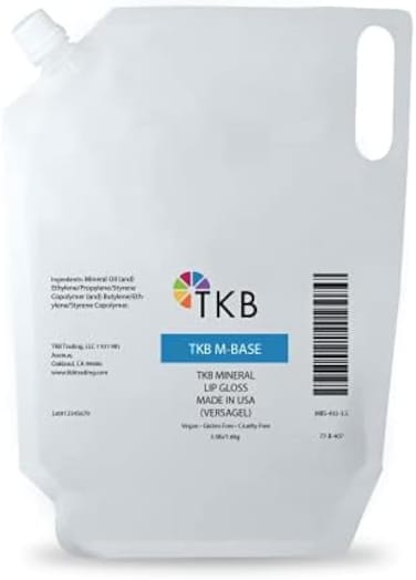 Tkb Trading, Llc Mineral Lip Gloss (M-Base), Clear Versagel Base For Diy Lip Gloss, Made In USA (3.5Lb (1.6Kg))