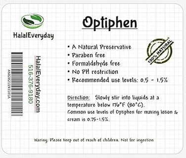مادة حافظة طبيعية قابلة للذوبان في الماء (أوبتيفين) - 120 مل - واسع الطيف - خالي من البارابين - خالي من الفورمالديهايد - حماية ضد نمو الميكروبات - رائع لصنع الصابون واللوشن والكريم