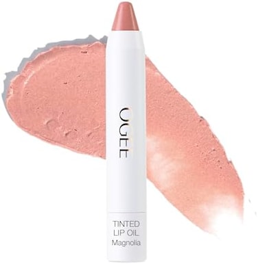 Ogee Tinted Sculpted Lip Oil - Lip Stain Made With 100% Organic Coconut Oil, Jojoba Oil, And Vitamin E - Best As Lip Balm, Lip Color Or Lip Treatment - Magnolia