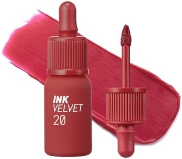 Peripera Ink The Velvet Lip Tint, High Pigment Color, Longwear, Weightless, Not Animal Tested, Gluten-Free, Paraben-Free, #020 Classy Plum Rose, 0.14 Fl Oz