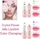 Bingbrush 2Pcs Color Changing Lipstick,Pink Crystal Flower Jelly Ph Mood Long Lasting Labiales Lip Care Moisturizer Lip Balm Korean Magic Lip Gloss Lip Tinted Stain Makeup Set For Women