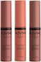 Nyx Professional Makeup Butter Gloss Brown Sugar - Pack Of 3 Lip Gloss (Sugar High, Spiked Toffee, Butterscotch)
