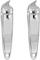 2 Pcs Metal Slanted Edge Nail Cutting Clippers Pedicure Manicure Tool Slanted Tip Cuticle Nail Clipper Cutter Nail Clipper Cutter Pedicure Manicure Tool