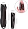 Glamfields Nail Clipper Set With Catcher And File, Stainless Steel Nail Cutter Fingernail Toenail Clippers Nail Trimmer Set For Men And Women, Packed With Leather Case, Silver