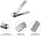 Nail Clippers Set, Ultra Sharp Sturdy Fingernail And Toenail Clipper Cutters With Visibly Tin Case By - Stainless Steel