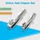 Nail Clipper Set,Premium Stainless Steel Fingernail And Toenail Clipper Cutters With Nail File, Sharp Effortless Nail Clippers Set For Men &amp; Women(Silver)
