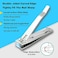Nail Clipper Set,Premium Stainless Steel Fingernail And Toenail Clipper Cutters With Nail File, Sharp Effortless Nail Clippers Set For Men &amp; Women(Silver)