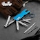 Multi-Function 8 In 1 Nail Clipper, Pocket Keychain Knife Scissor (Blue)